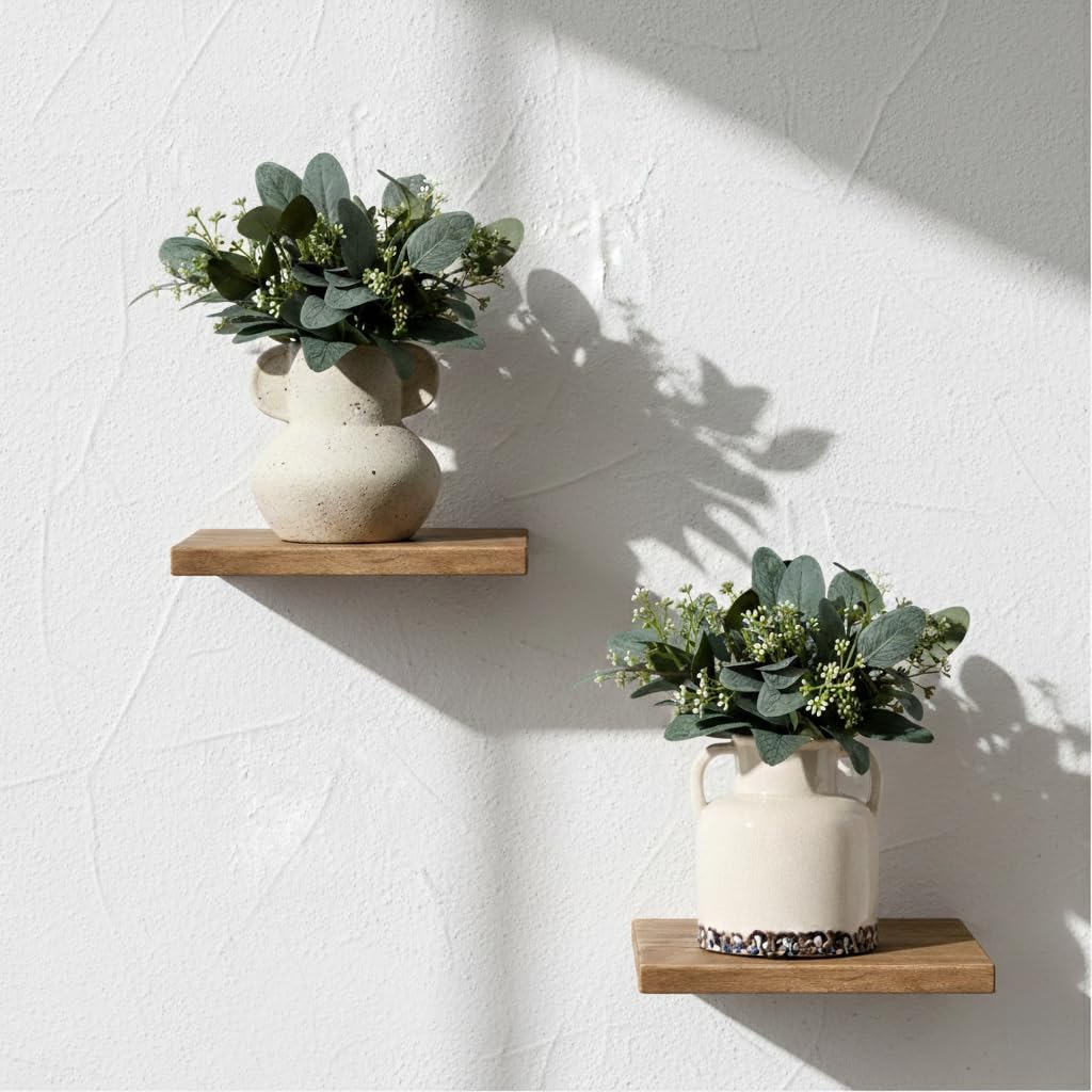 Emotionally Grounded Vase, Vaseking Ceramic Rustic Vase with 2 Handles, 5.83 inch Minimalist Decorative Farmhouse Vases for Home Decor, Living Room, Enterway, Table Decoration, White - Image 9