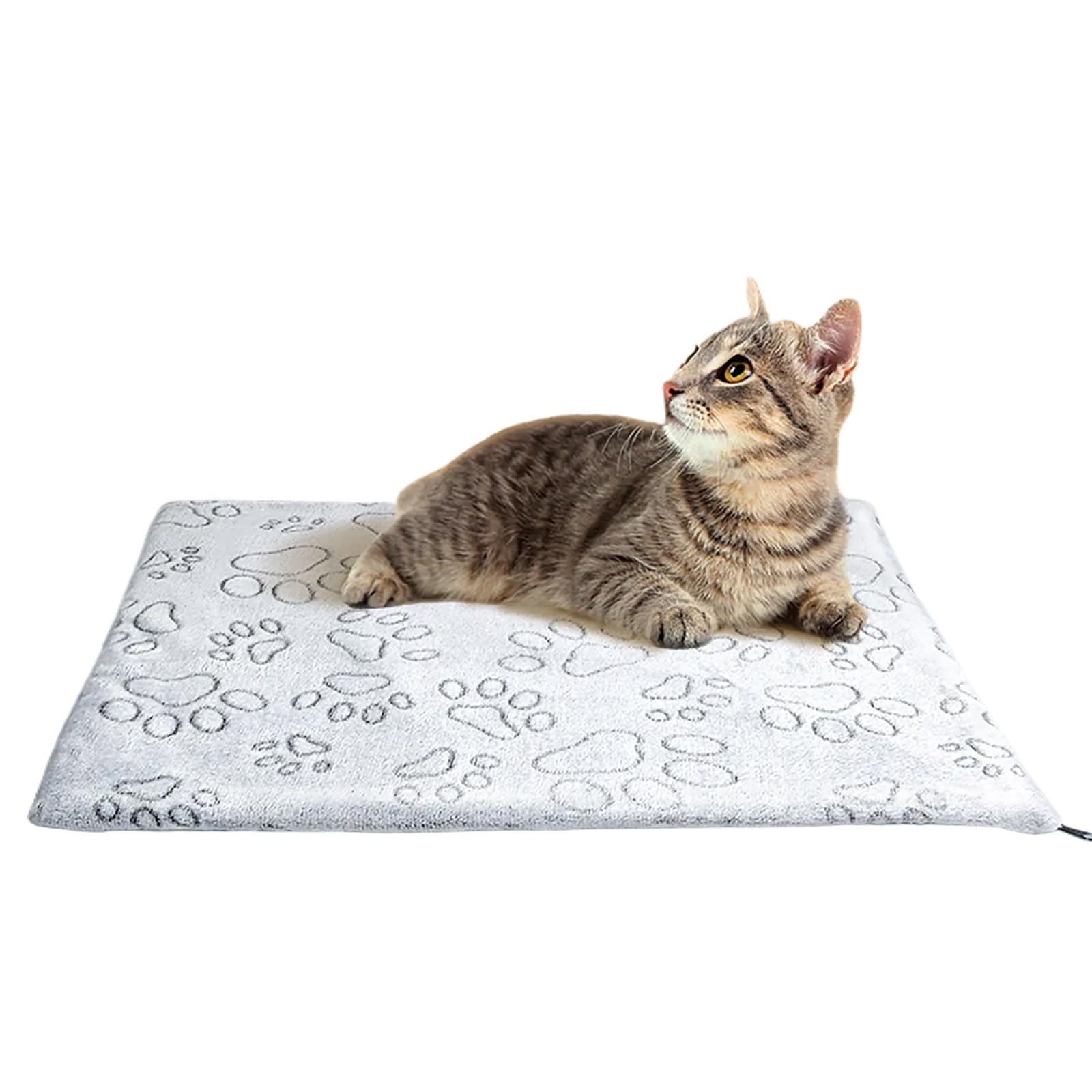 Tapis pour animaux lavable lot de 2 coussins gris taille M antidérapants