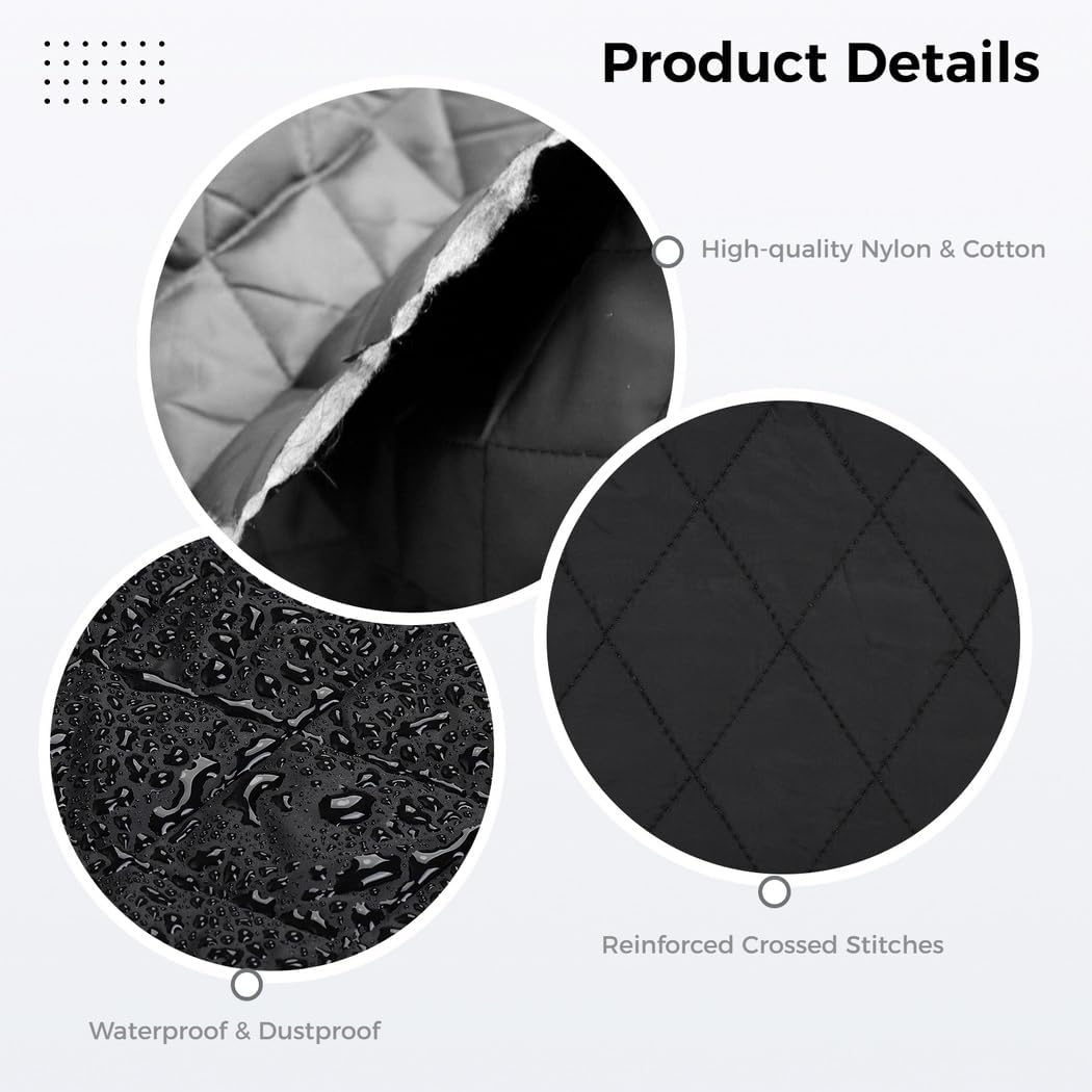 Funda para piano, protector de tamaño completo para polvo y humedad, nailon duradero y tela de algodón