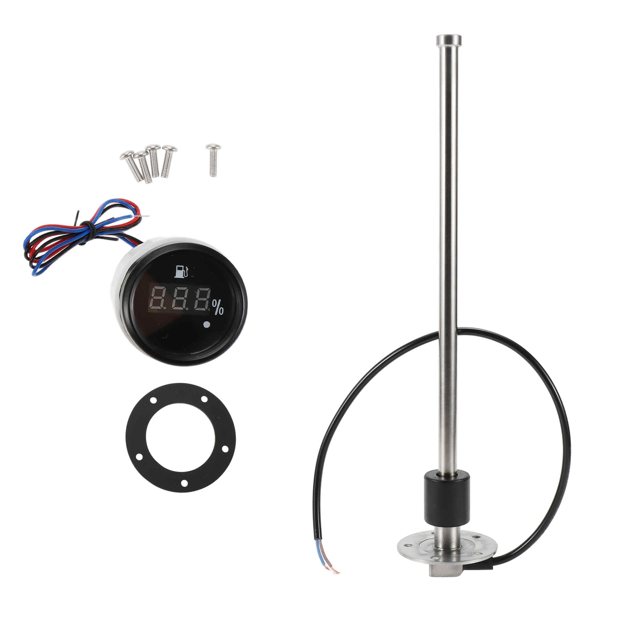 A ABSOPRO 360mm Fuel Sending Unit and Gauge Kit 14.2" for Boat Car Truck RV Fuel Sending Unit Marine Fuel Sender Unit