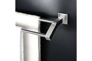 Alise Bath Double Towel Bar Brushed Nickel, 24 Inch