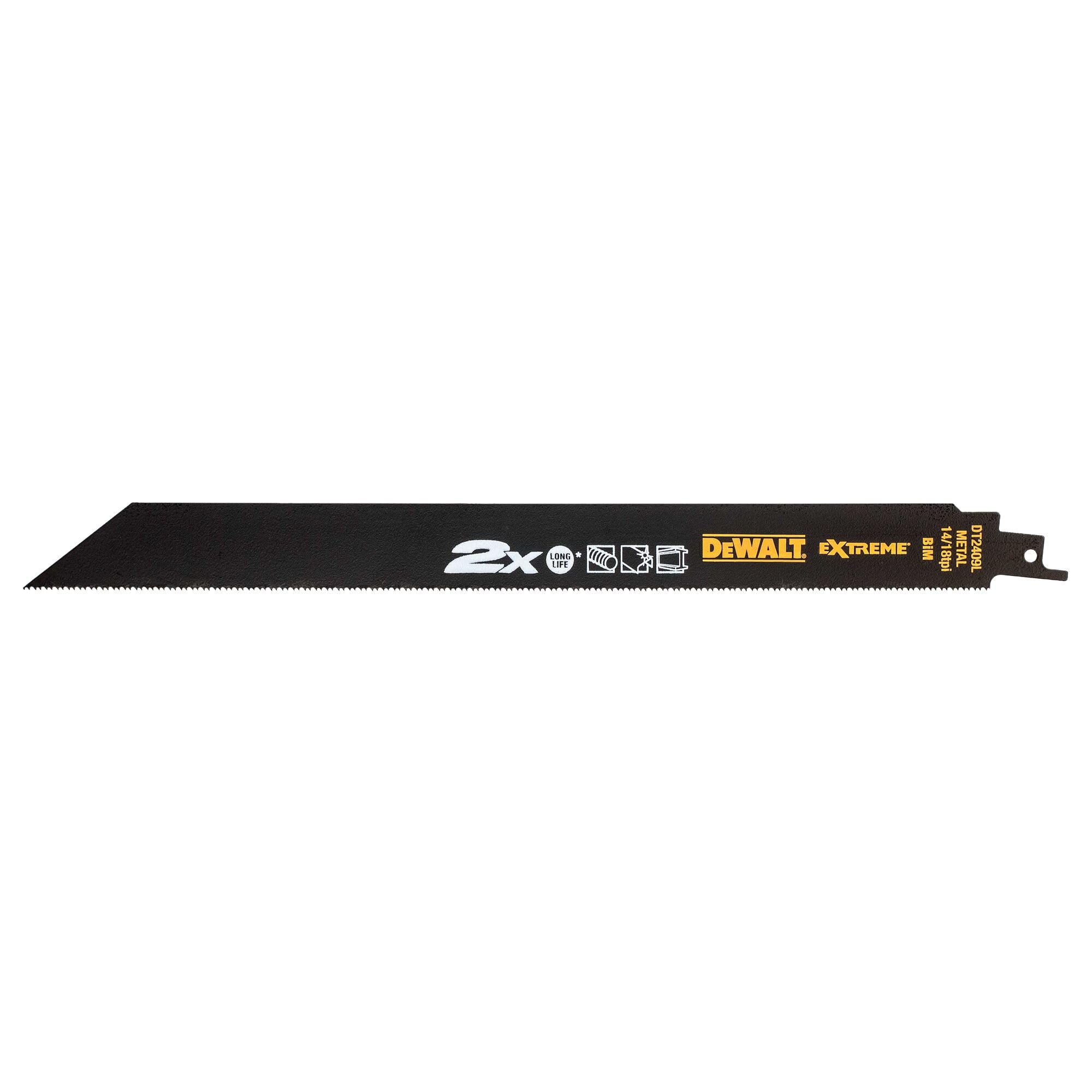 DeWalt, DT2409L, QZ, Hoja de sierra sable bi, metal Extreme 2X, 305mm, 14/18