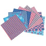 Lurrose 9 Stück Blätter Quilt zum Unabhängigkeitstag mehrere Bandspender skurrile...