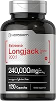 Vista 1 de Horbäach - Longjack Tongkat Ali 120 cápsulas Suplemento de rendimiento masculino extremo Fórmula de extracto de hierbas súper concentrado