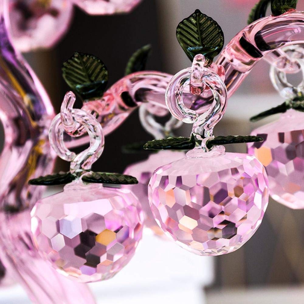 Cristal de cristal manipular estatuillas artesanía fengshui ornamento decoración para el hogar recuerdo decoración adorno-Blanco_8 cuelga_PORCELANA