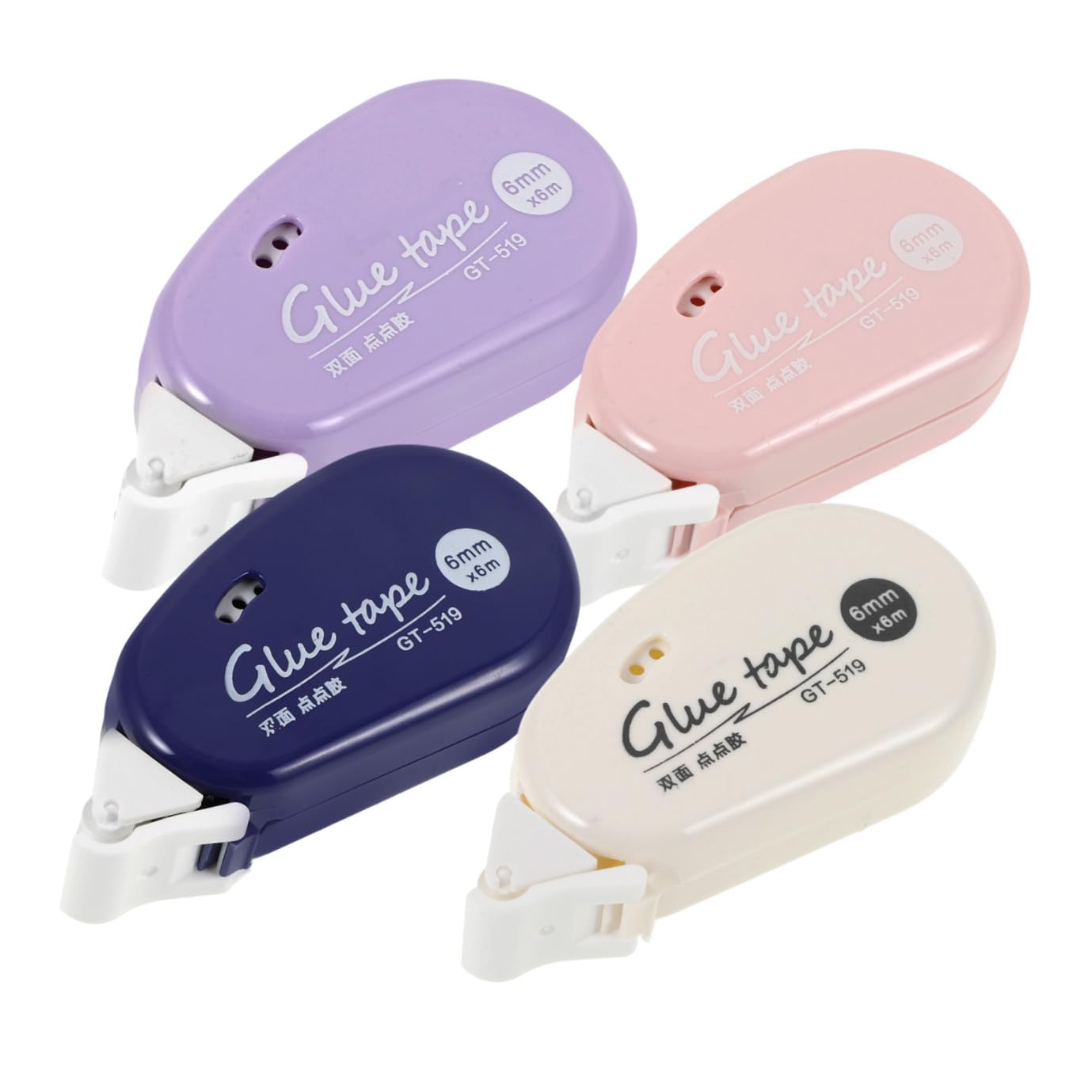 SEWACC 20piezas Cinta Adhesiva Doble Cara Cinta De Pegamento Roller Recarga para Scrapbooking Adhesivos Transparentes De Alta Resistencia para Manualidades y Oficina