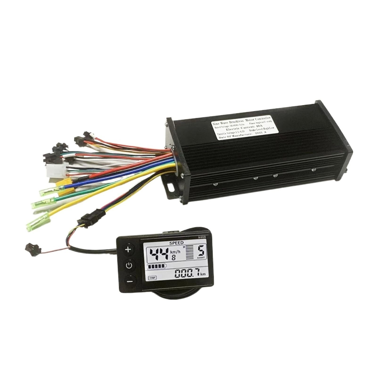 HHB18I 1000W-2000W 36V-60V 3-mode Sine Wave Controller 40A with S866 LCD Meter (Protocol 2) for 36V/48V/52V/60V Scooter