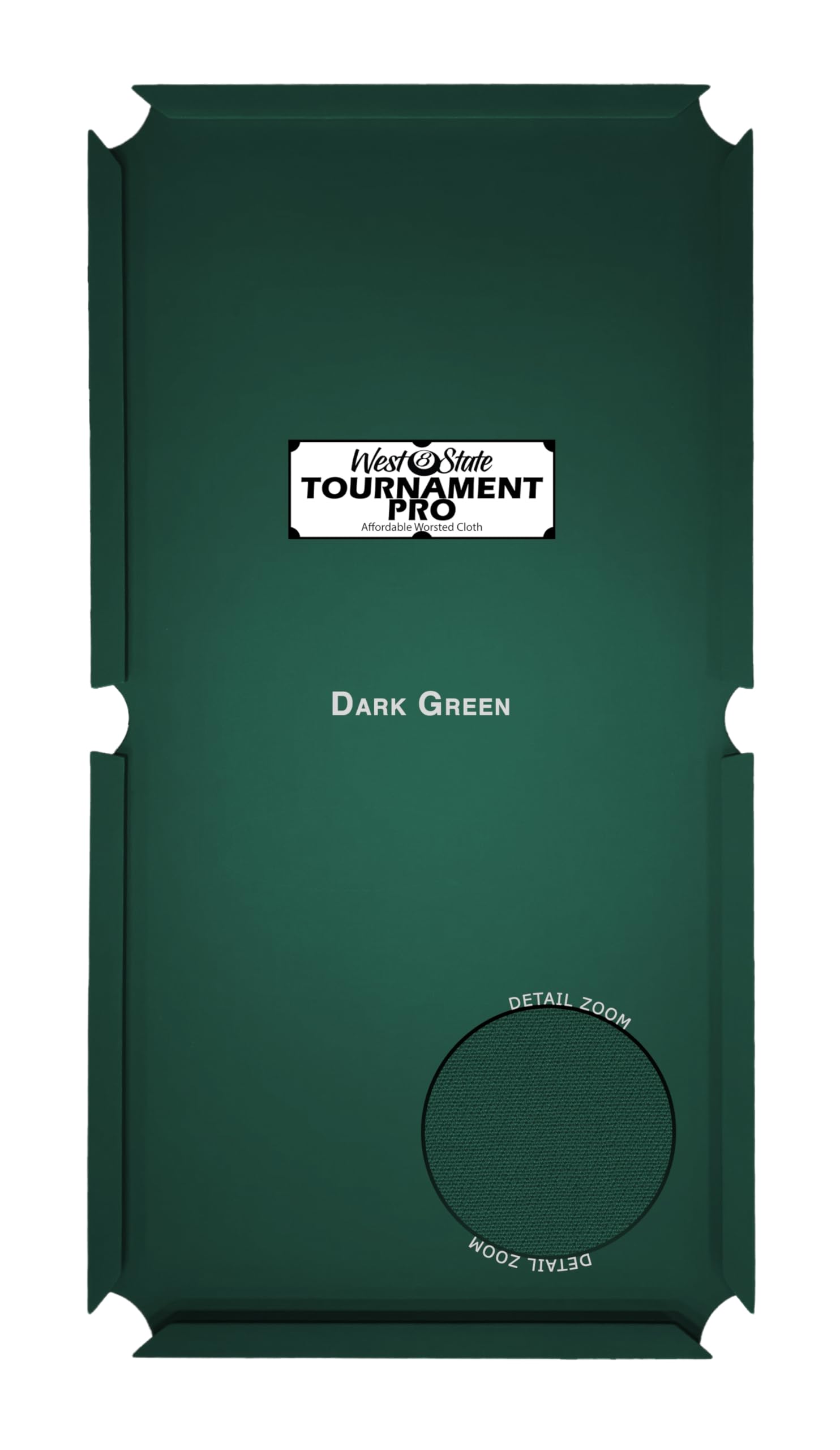 25 oz Tournament Pro Worsted Pool Table Felt Replacement Kit for Tables - Multiple Colors