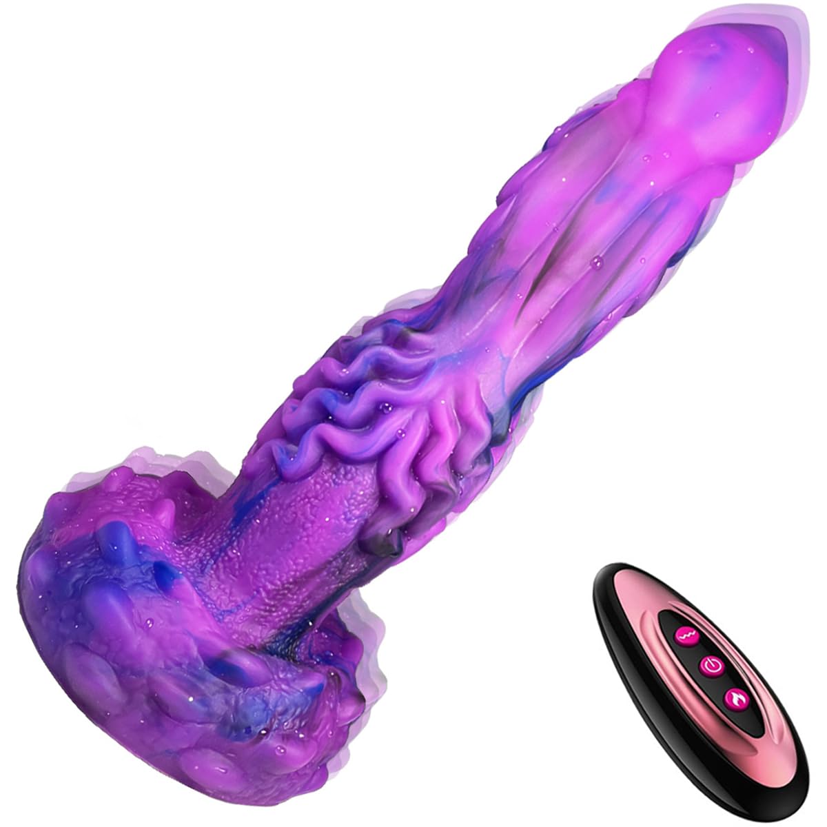 Dildo XXL 24 cm Vibratoreper Donna Grandi con Telecomando Vibratore XXL Grosso 10 Modalità di Vibrazione e 9 di Thrusting Sexytoysys Fallo Realistico Ventosa Dildo Vibratore Grosso