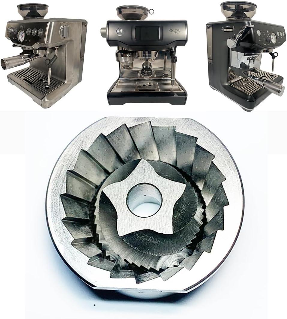 Upper & Lower Precision Fit Conical Burrs for Sage/Breville Barista Coffee Grinders – Compatible with Adjustable Burr Models Only - Pre 1926 PDC