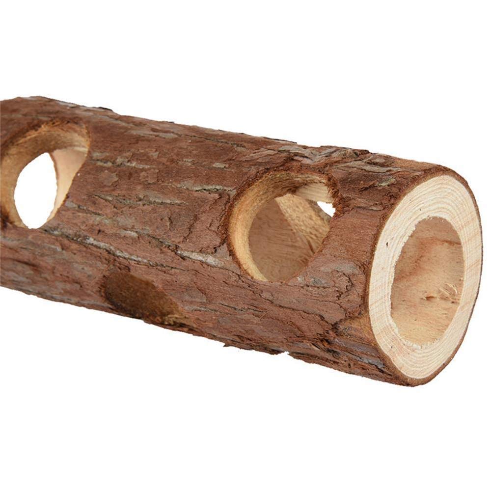 Bambus Tunnel Für Meerschweinchen - Holz Kauspielzeug Für Kleintiere