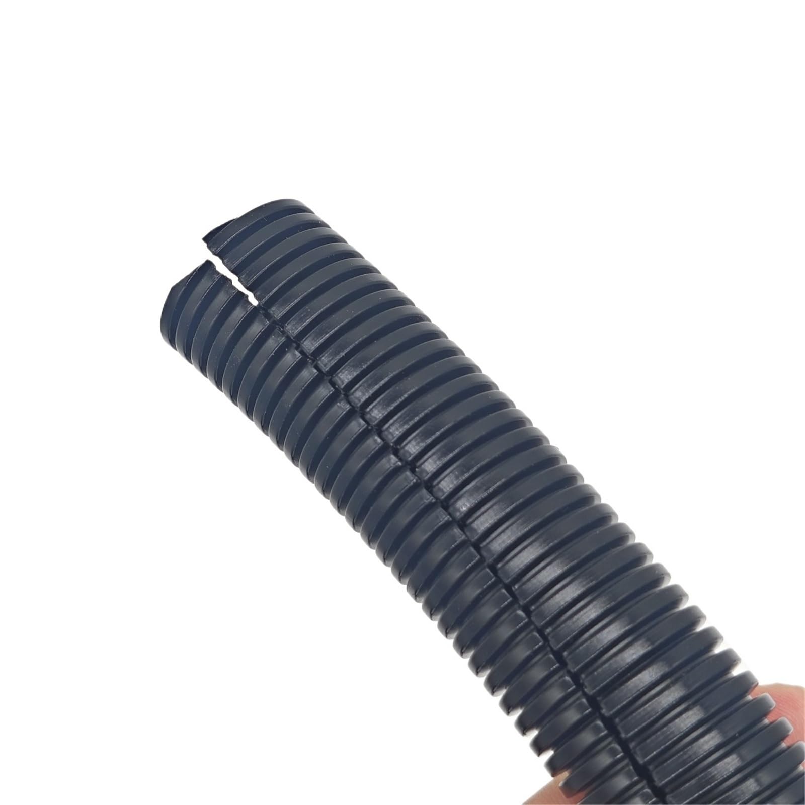 Conducto corrugado de nailon PA con abertura de 7 mm, 10 mm y 54,5 mm for arnés de cables, manguera, cable, protección de cables, funda negra for tubería Flexibilidad(OD 28.5 x ID 23mm)
