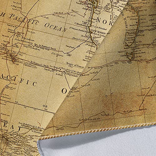 Goaok Old World Map Tapestry, Vintage World Map Geographical Distribution Tapestry Wall Hanging thumb #4