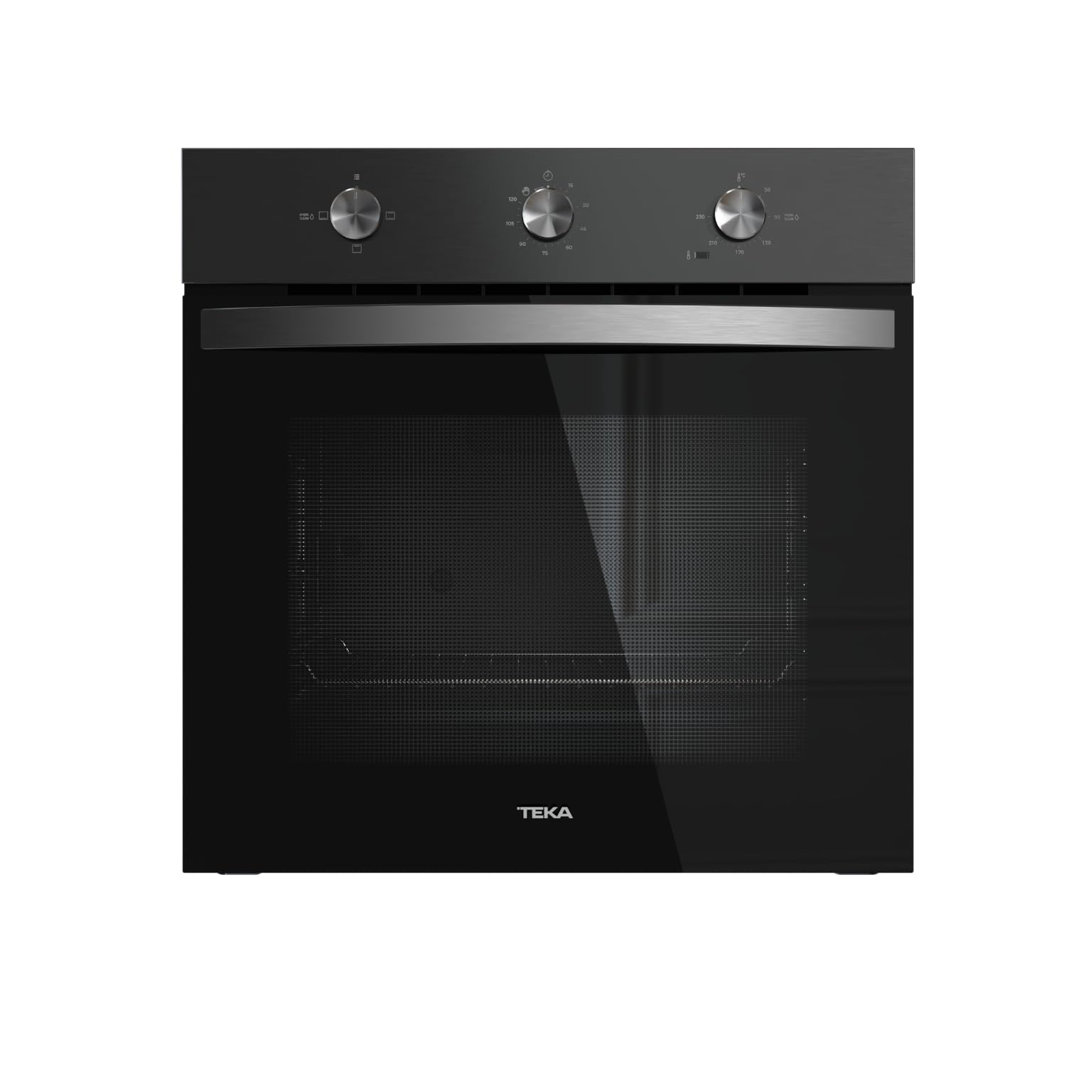 TEKA Horno Convencional HydroClean, ThermoSeal, Esmalte BrightClean, 3 Funciones de Cocción, Bandeja Antivuelco, 77/76 Litros, NEO HBB 5350 FBK