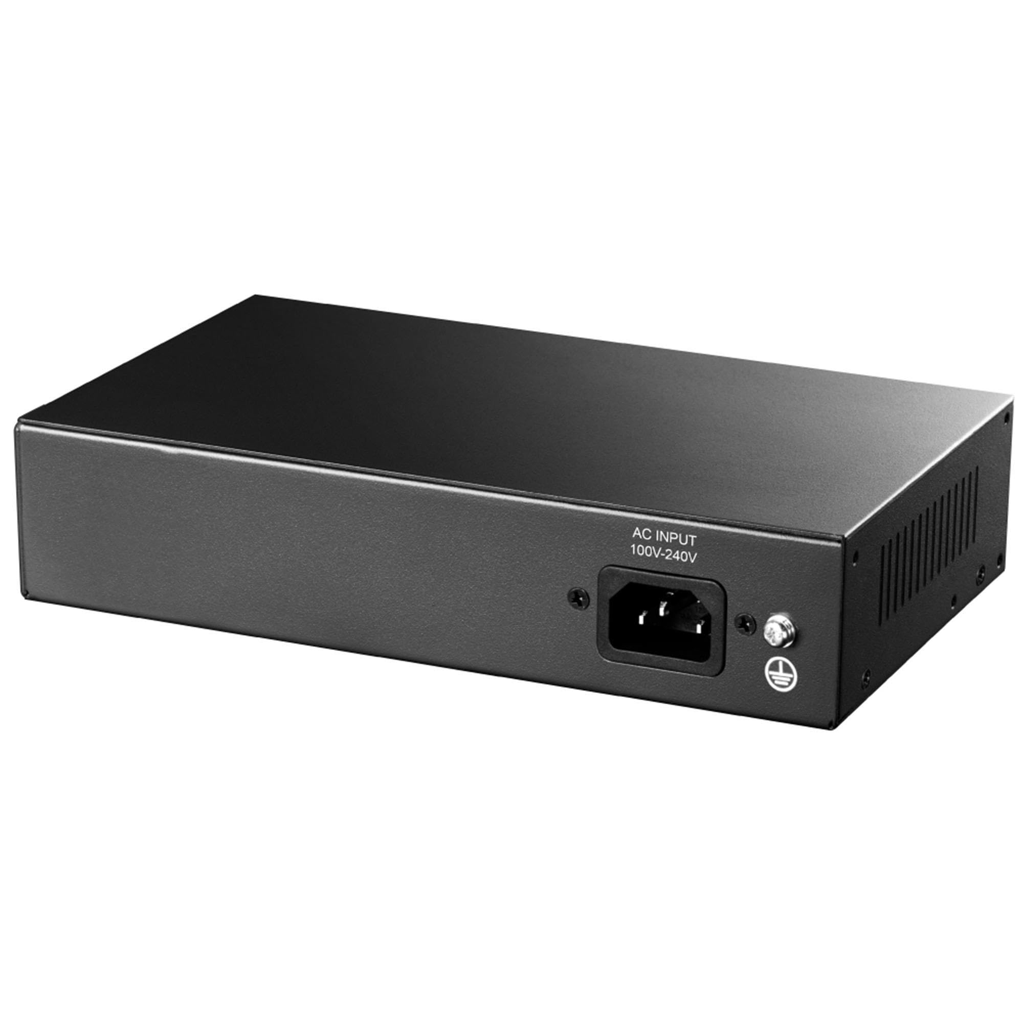 Cudy FS1010P Switch Ethernet 8+2 Porte Poe+ 120W, 8 Porte 10/100Mbps Poe+, Switch Unmanaged, CCTV/VLAN, No Alimentazione Aggiuntiva, 802.3af/at, Versione Rack in Metallo