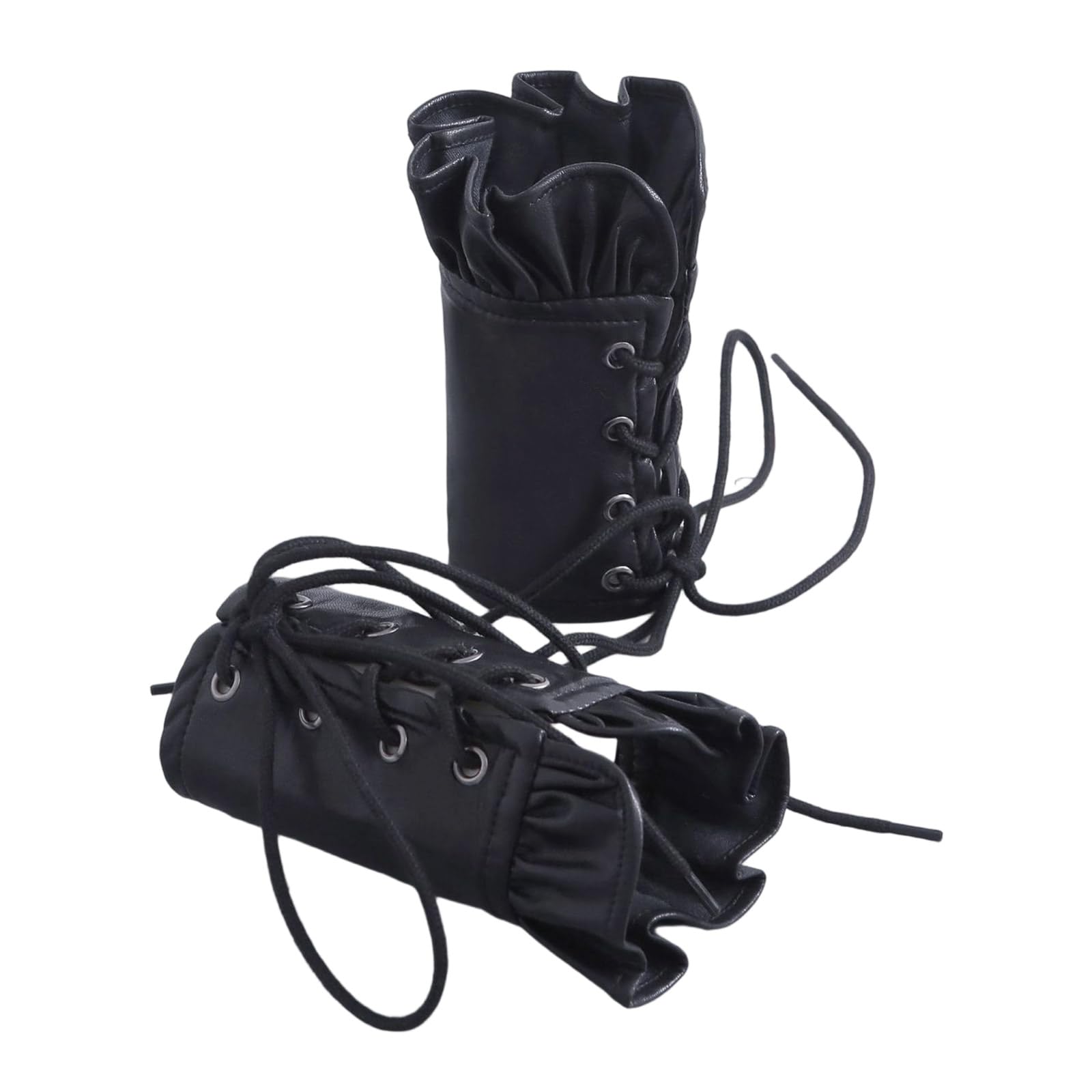 MICFENY Premium PU Leather Punk Cuffs With Adjustable Design For Music Festivals And Costume Parties