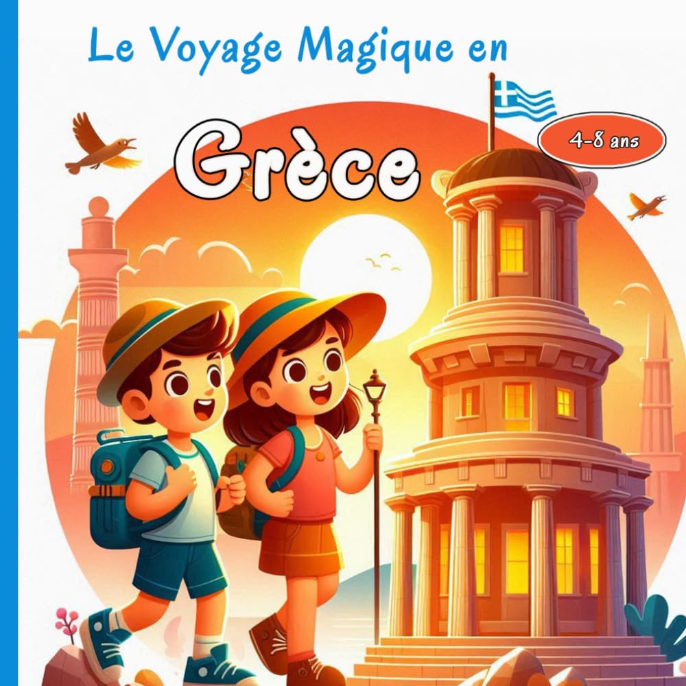 Le Voyage Magique en Grèce: Une aventure fascinante à la découverte des temples antiques, des îles paradisiaques et des mythes légendaires de la Grèce pour Petits Explorateurs 4-8 ans