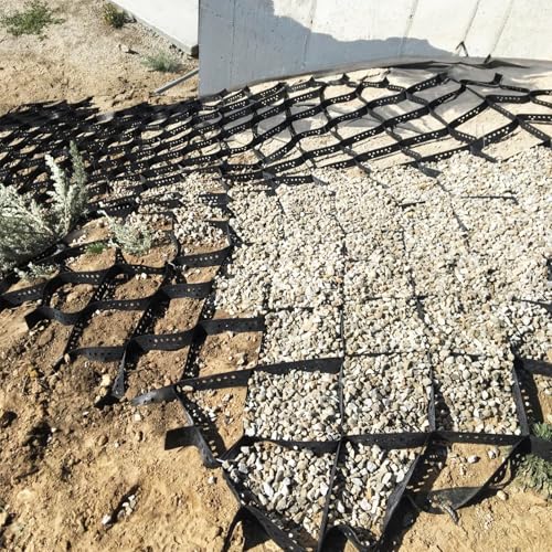 Géogrille de stabilisation de gravier pour mur de soutènement et pente