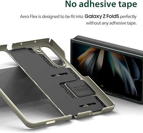 Miniatura 4 de Araree Aero Flex - Funda para Galaxy Z Fold 5 con protección de bisagra, funda protectora delgada (PC) con protector de bisagra (TPU), compatible