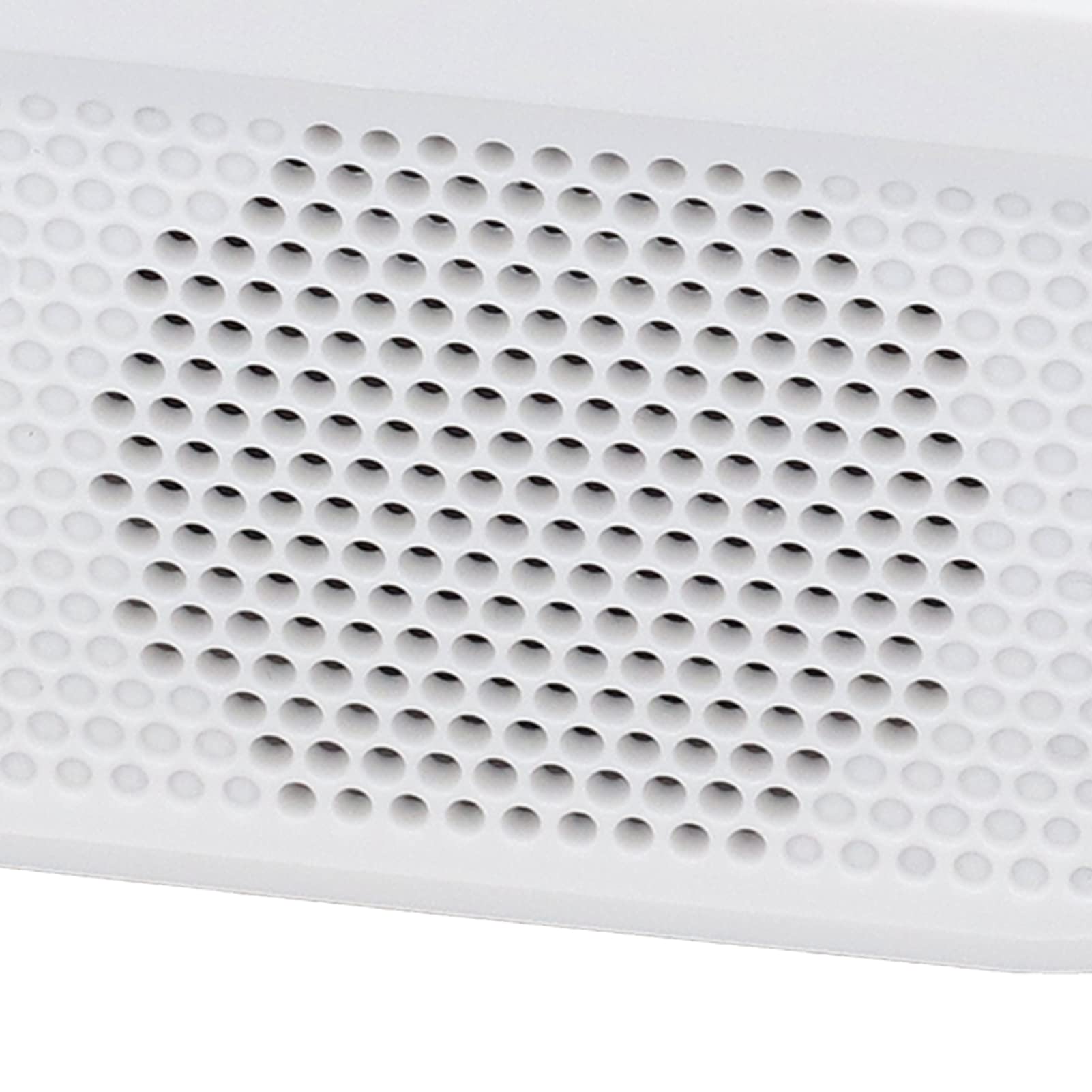 Reloj Despertador Digital, Reloj de Cabecera Portátil con Pantalla Grande con Alarma Dual, Radio Reloj Despertador FM con Altavoz Bluetooth, Brillo Ajustable, Detección de Temperatura en(Blanco)