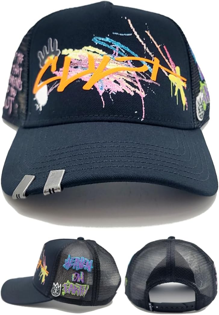 Cult of Individuality New Graffiti Trucker Black Era Snapback Hat
