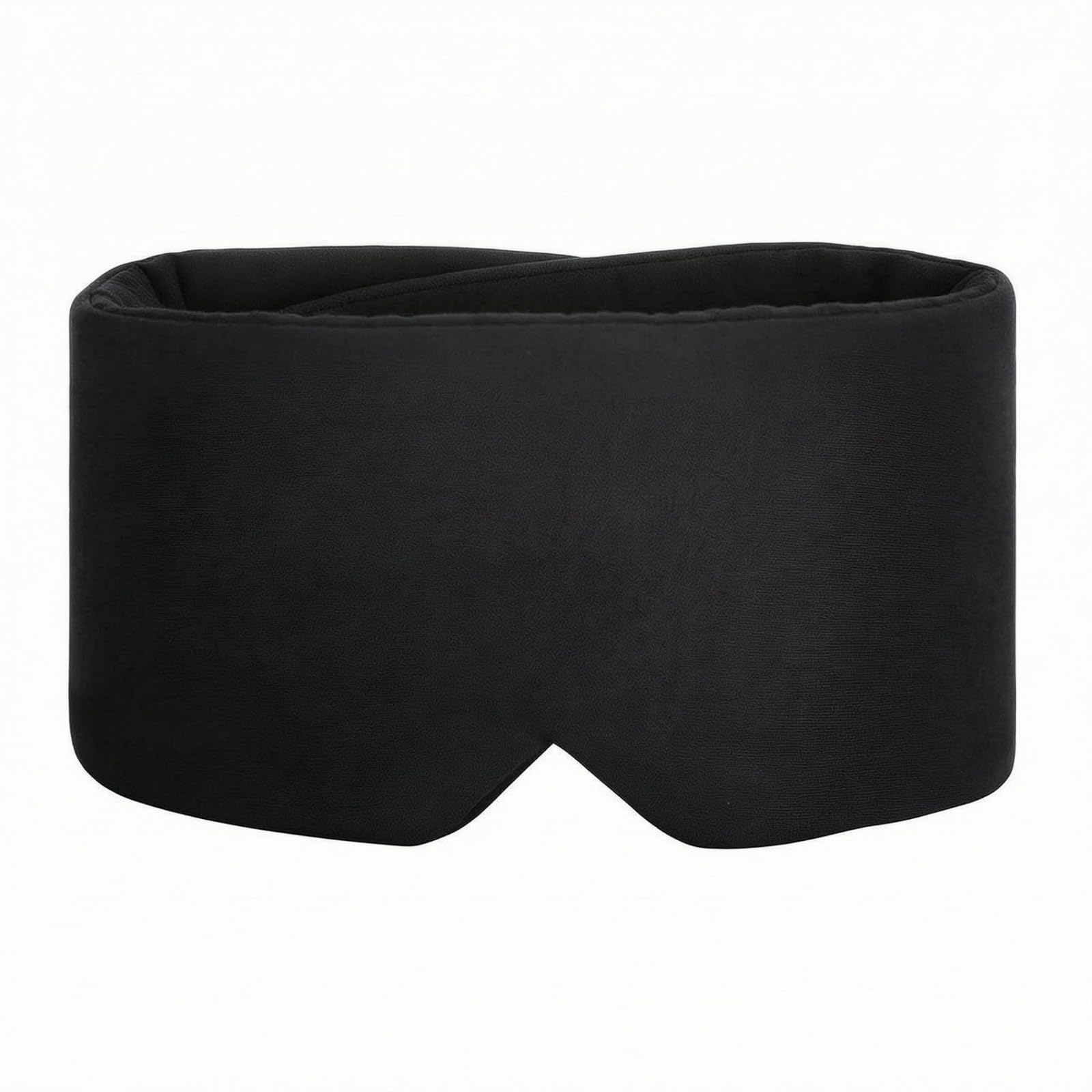 UJEAVETTE Padded Sleep Eye Mask Surrounding Contoured Sleep Mask Nose Cutout Light Blocking, Black-image-17