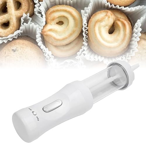 Prensa eléctrica para galletas con 12 discos y 4 puntas para apretar fácilmente, apta para lavavajillas, kit de horneado para hacer galletas