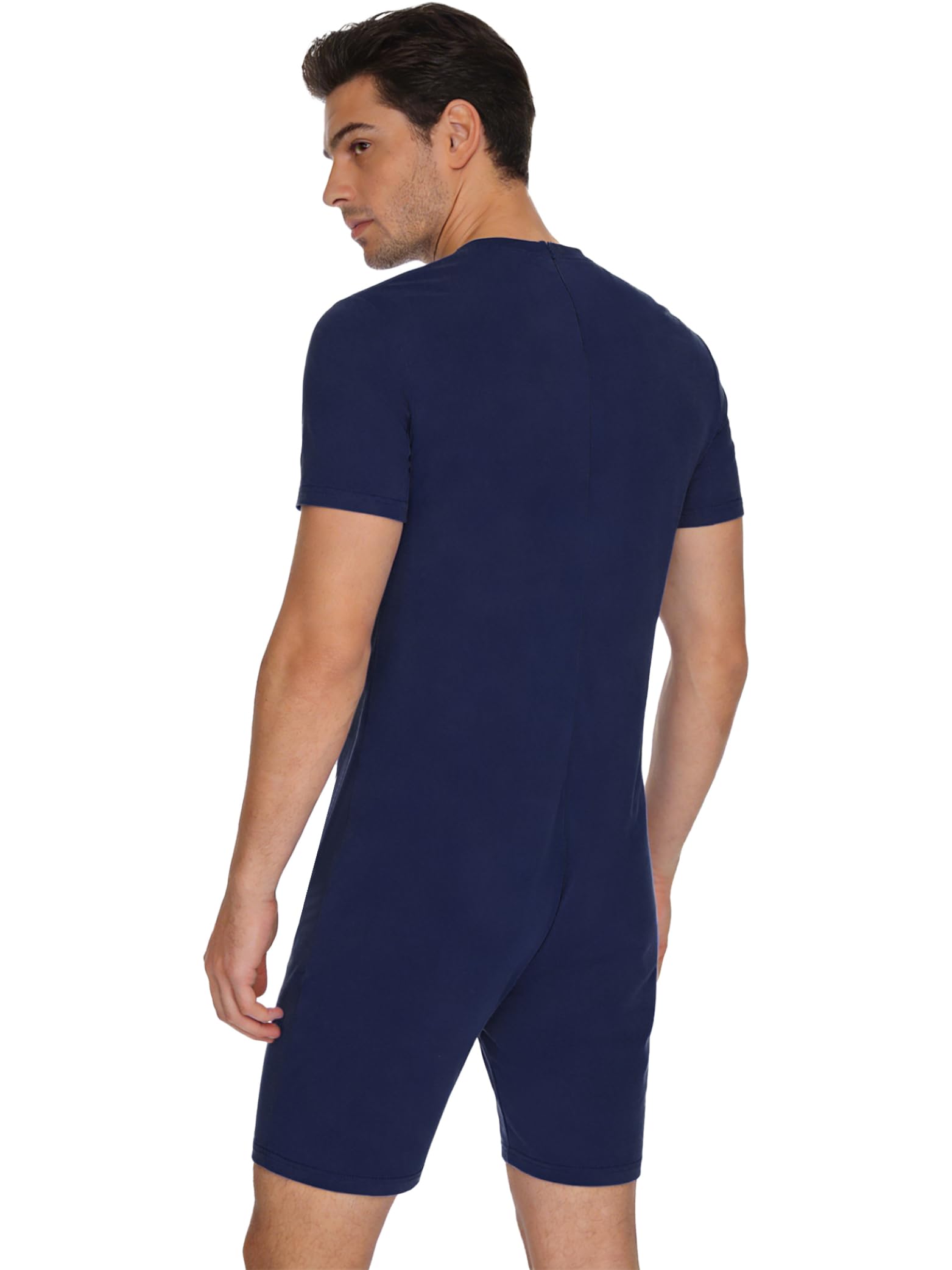 Pijama sanitario para adulto y mujer, hombre, con cremallera en la espalda, ancianos, Alzheimer