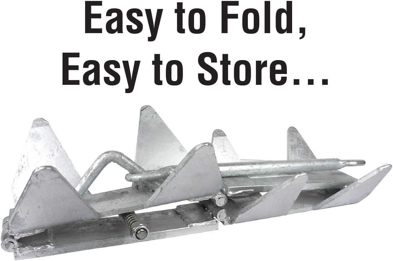 Seachoice Hot-Dipped Galvanized Steel Fold-and-Hold Anchor