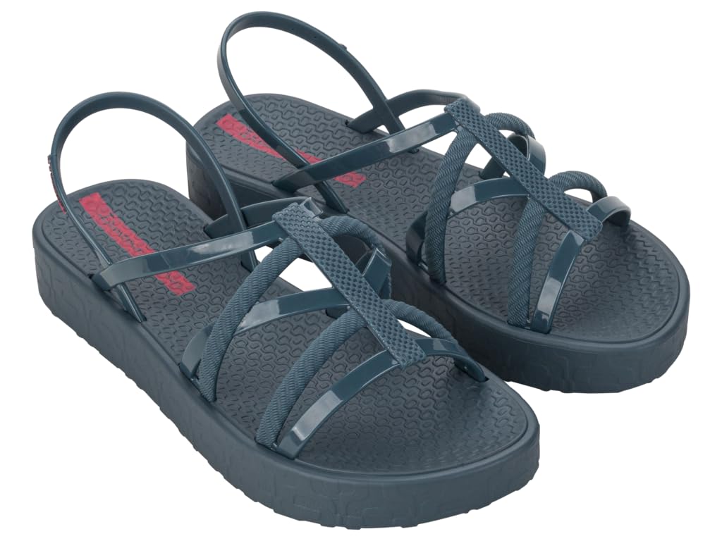 Ipanema Women's Diversa Flatform Ad Sandals, Blue Pink, 8.5 UK