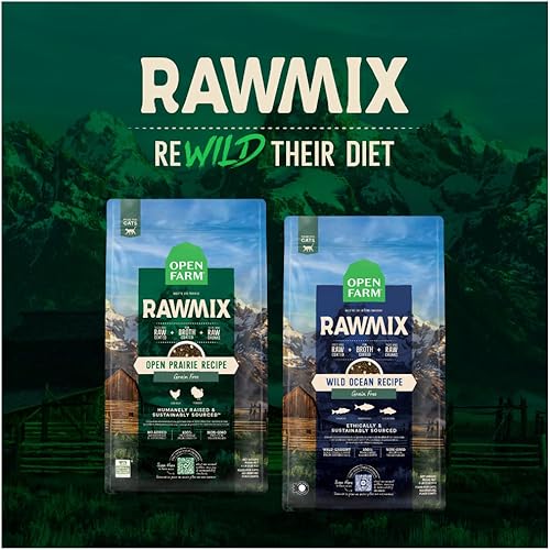 Miniatura 6 de Open Farm Receta de pradera RawMix para gatos, incluye croquetas, caldo de huesos y cruda liofilizada, inspirada en la naturaleza, proteínas criadas