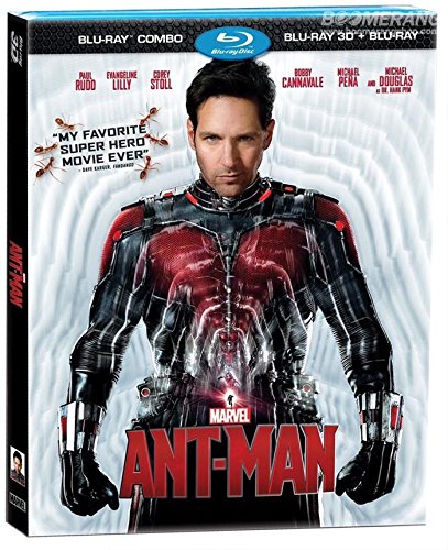 Marvel's Ant-Man (Blu-ray 3D + Blu-ray 2D, Region A, Peyton Reed) Paul Rudd, Michael Douglas, Corey Stoll