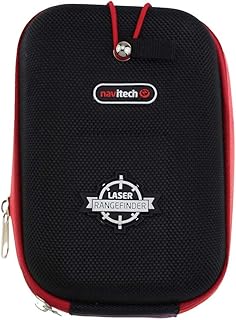 Navitech Black EVA Rangefinder Hard Case/Cover With Carabiner Clip Compatible With The Halo XL450Halo XL450-7 / Halo XLR1500-8 / Halo XR700-8 / Halo XRay 700 / Halo XRT6 / Halo Xtanium 1000