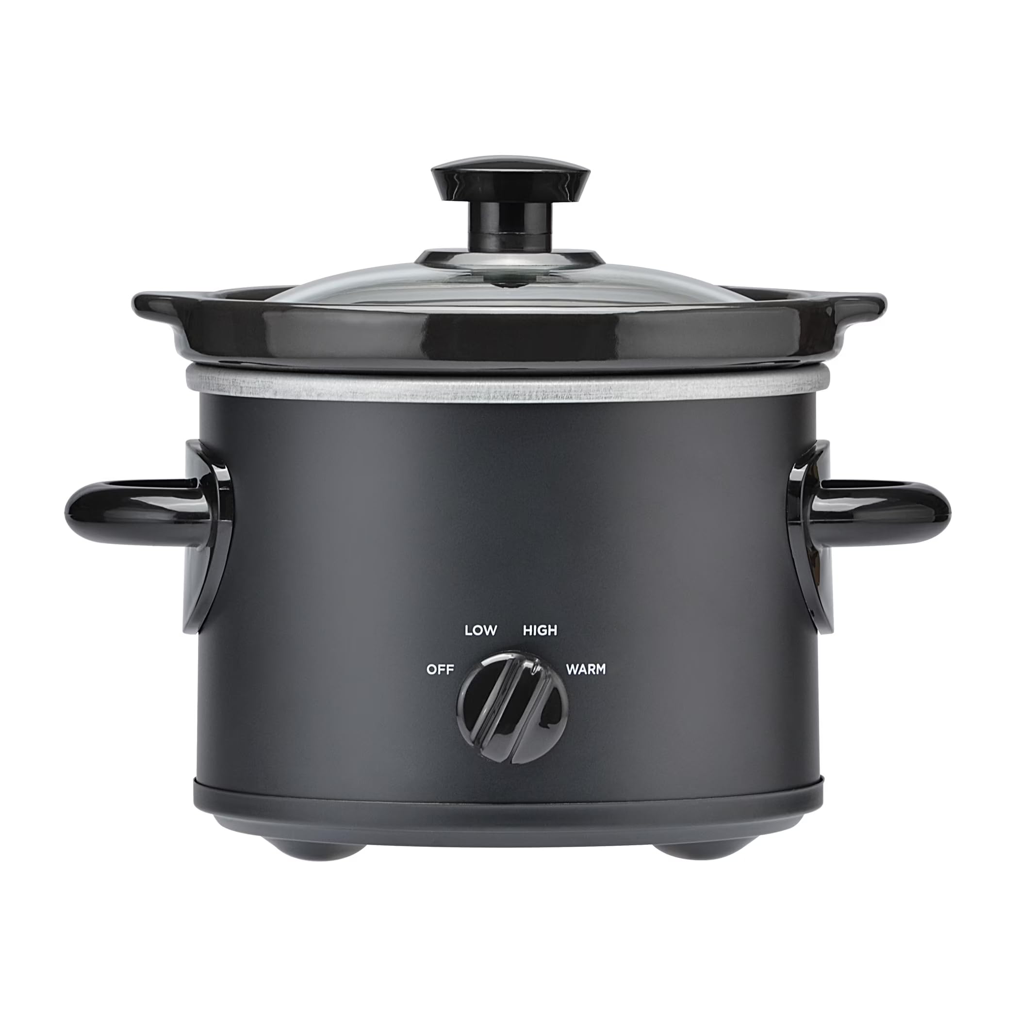 2 Quart Manual Slow Cooker Matte Black