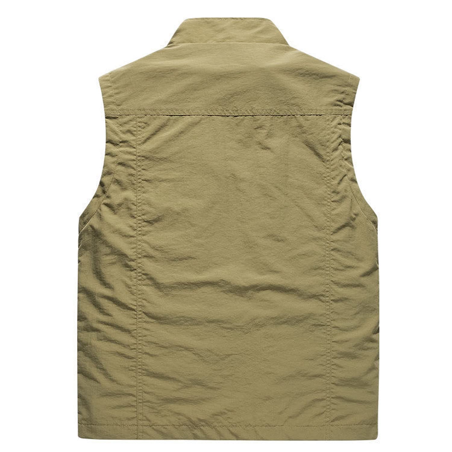 Chaleco Multibolsillo para Hombre Chaleco Casual Sin Mangas para Deportes Exteriores Chaqueta Transpirable De Malla para Pesca Fotografía Viajes