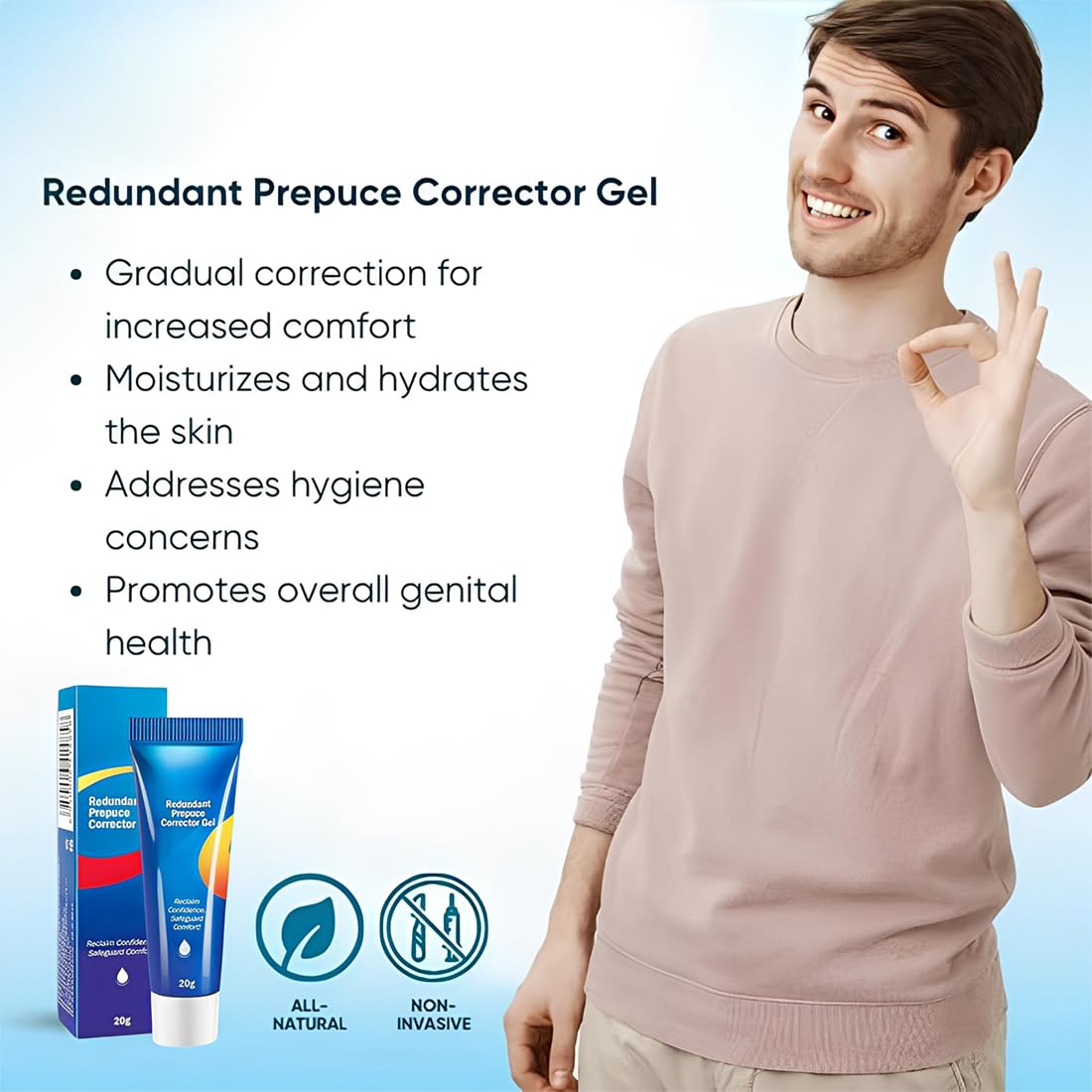 2 pièces Pommade Phimosis pour Homme,Creme Phimosis,Gels Correcteurs de Phimosis,Ingrédients Naturels,Gel de Correction du Phimosis du Prépuce,Soulagement Rapide