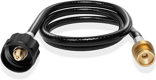 Miniatura 3 de Empava Adaptador de 5 pies, manguera convertidora de 1 libra a 20 libras, apta para estufa de campamento, parrilla Blackstone, calentador Buddy,