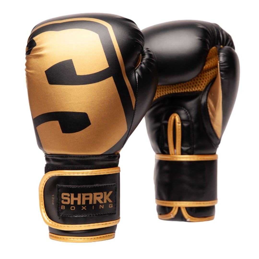 SHARK BOXING Guantes Boxeo Hombre, Mujer, Unisex SKF 3.0 | 14oz, 12oz, 10oz, 16oz | Guantes Muay Thai, Kick Boxing, Boxeo