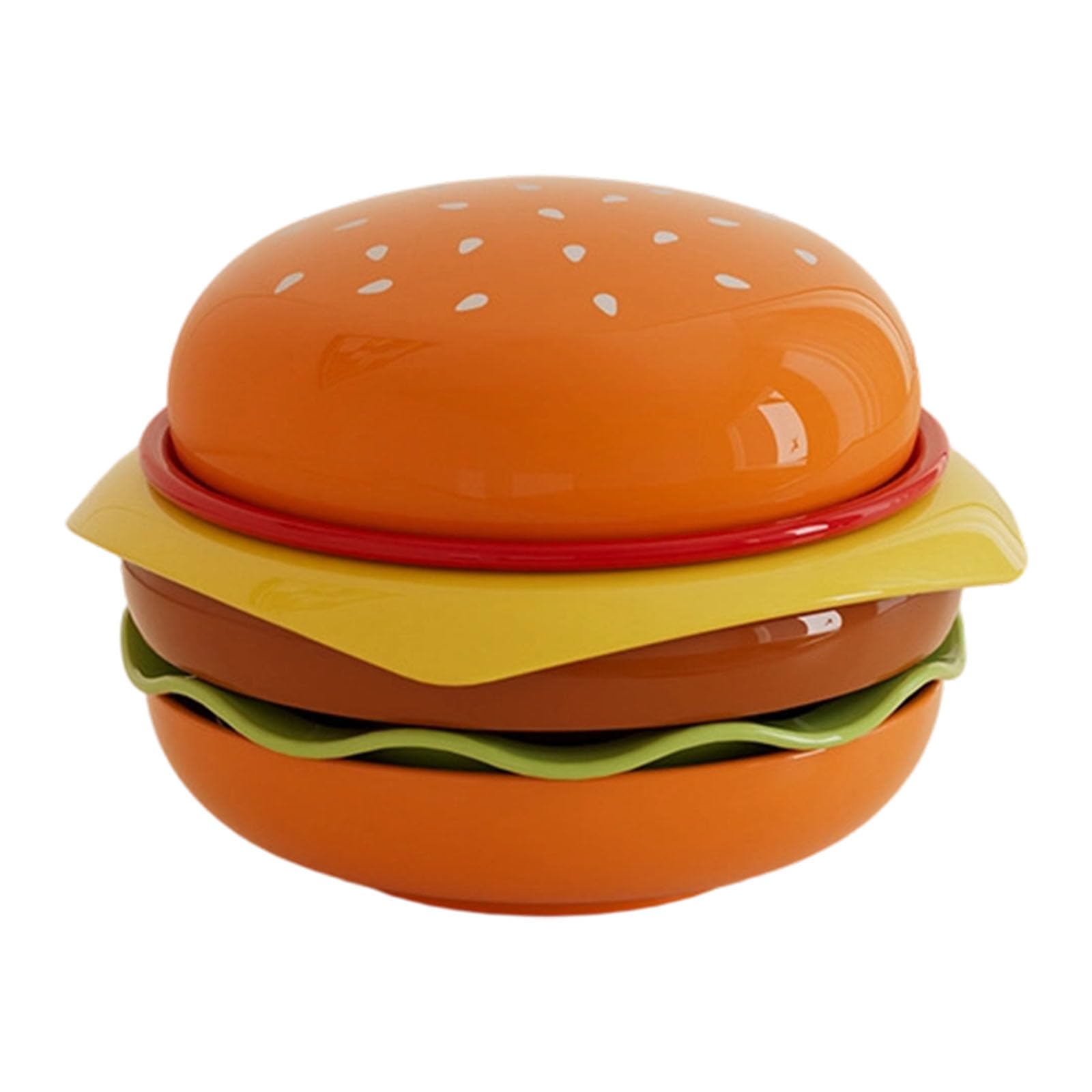 Piceioep Safe ABS Hamburger Condiment Stackable and Sturdy for Home Use Burger Dip