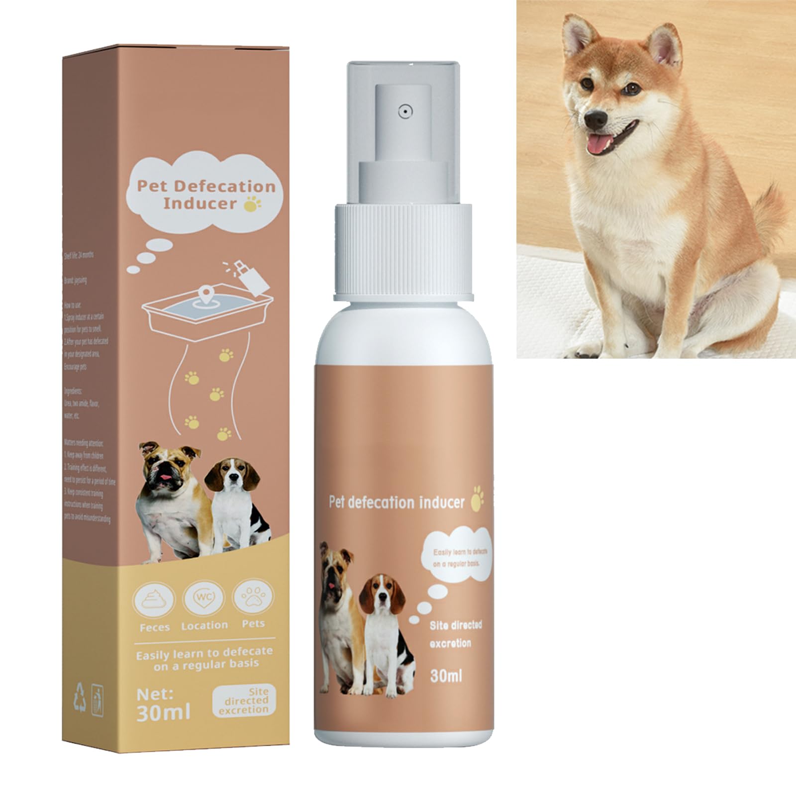 KOAHDE Aerosol Atrayente para Perros Apto para Mascotas,Spray de Entrenamiento para IR al Baño para Perros,Aerosol Corrector para Mascotas,Spray Entrenamiento para Perros,30ML
