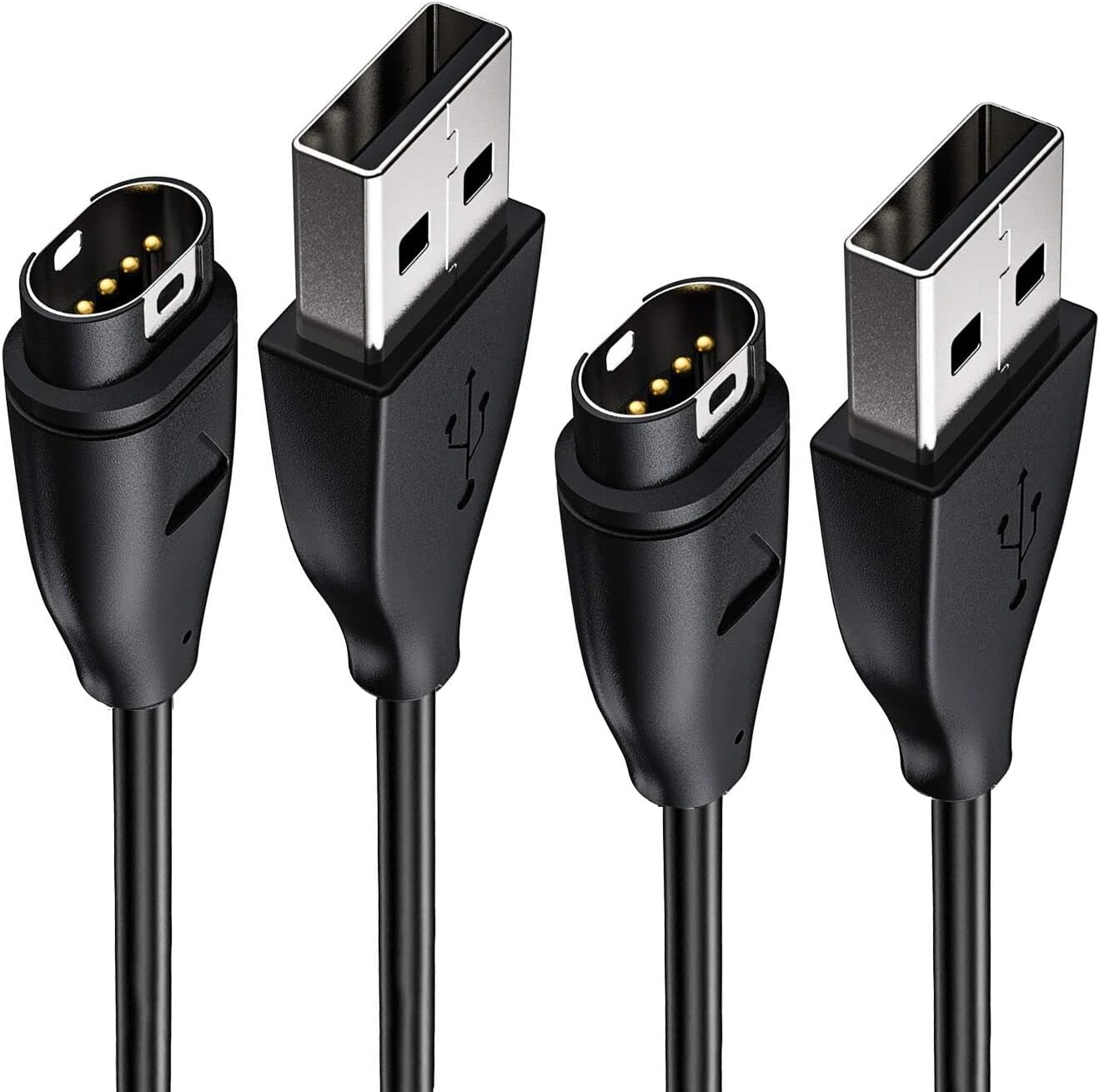 Garmin Fenix 6 6S 6X Pro Sapphire Charger 2Pack, Ankey Charger Cable for Garmin Fenix 5 5S 5X Plus, Forerunner 935 945 45 45S 245, Approach S10 S40 S60 X10, Quatix 5 Sapphire, Vivoactive 3 4 4S