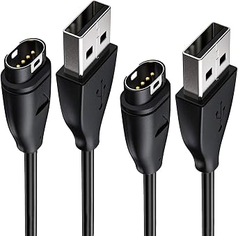 Garmin Fenix 6 6S 6X Pro Sapphire Charger 2Pack, Ankey Charger Cable for Garmin Fenix 5 5S 5X Plus, Forerunner 935 945 45 45S 245, Approach S10 S40 S60 X10, Quatix 5 Sapphire, Vivoactive 3 4 4S