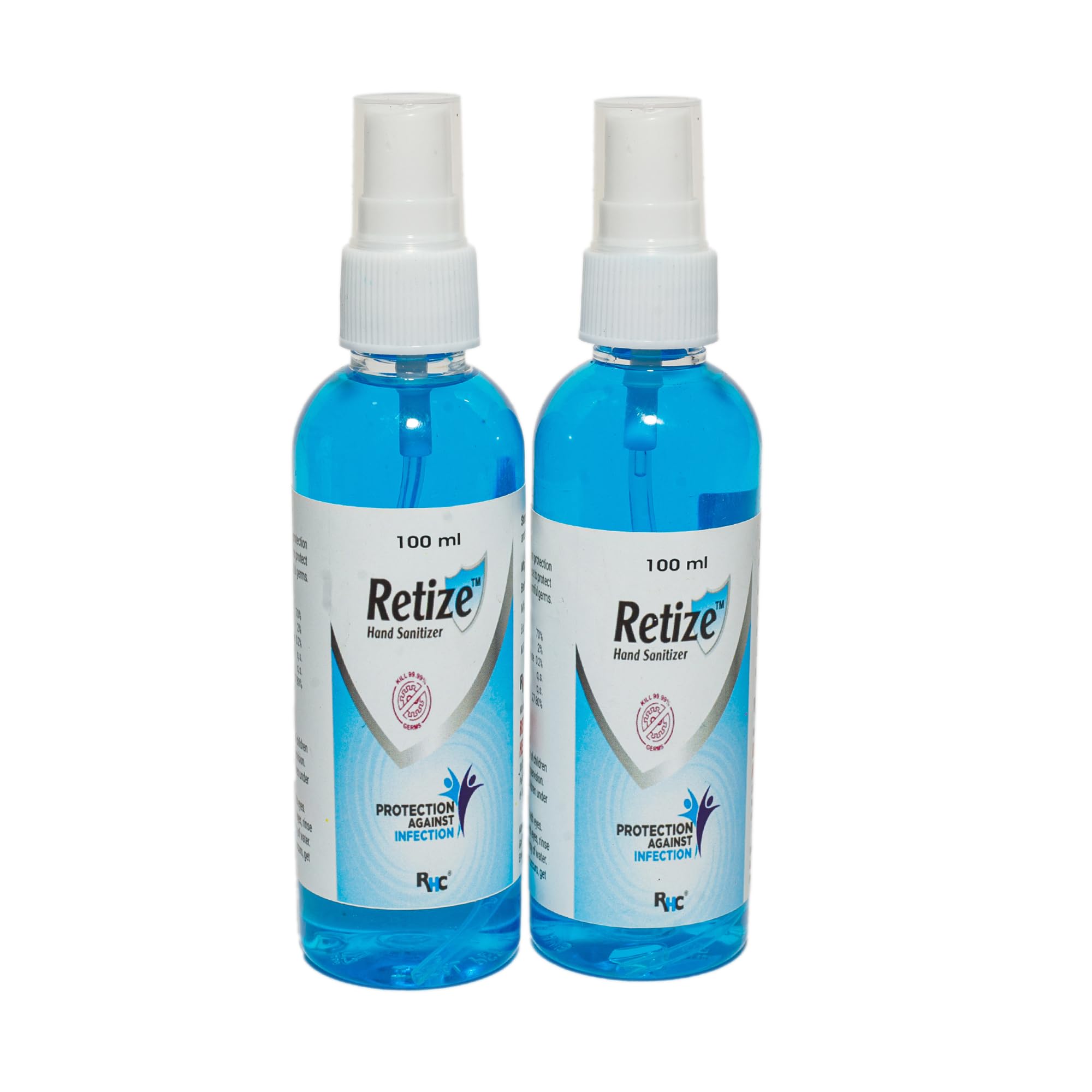 Retize Hand Sanitizer Liquid 99.9% Gems Protection Alcohol Based Hand Sanitizer 100ml Pack Of 2 (B0D62ZBT1Z) Amazon Price History, Amazon Price Tracker