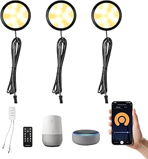 LABOREDUCER 3 Pack Smart Under Cabinet Lights...,