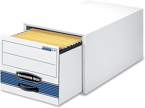 Miniatura 8 de Bankers Box 003121 StorDrawer Steel Plus, BlancoAzul, Letra