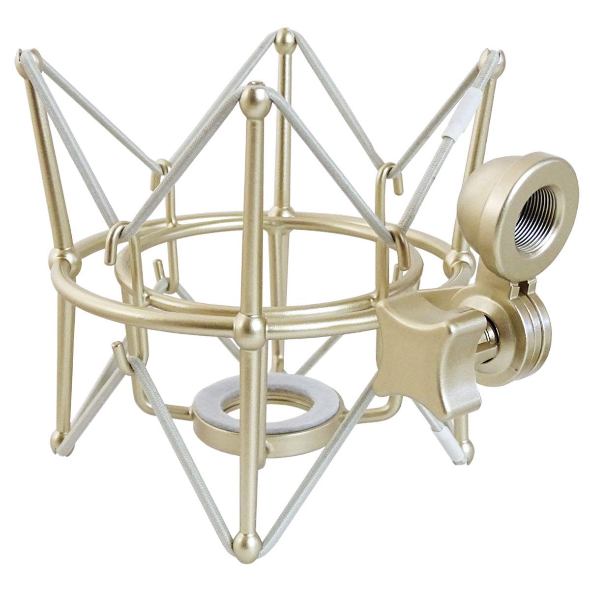 keepdrum Tisch-Mikrofonarm Gelenkarm Stativ + Universal Multi-Spinne für diverse Mikrofone