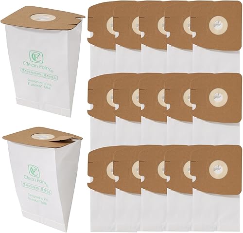 CF Clean Fairy Paquete de 15 bolsas para aspiradora compatibles con Eureka Mighty Mite 3670 3680 4100 S4170 4300-4600 5180 Series modelos de