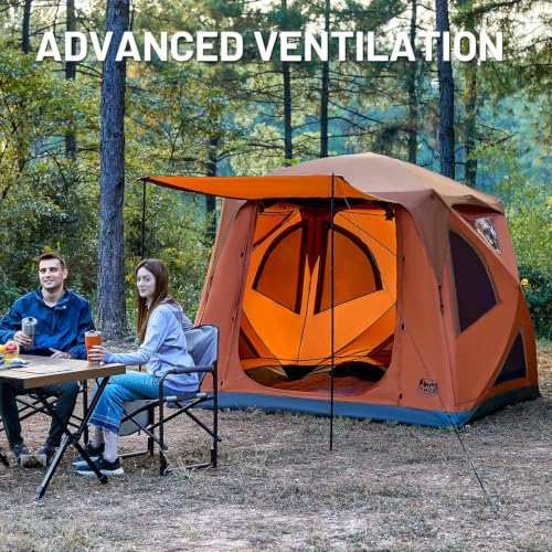 Image of TIMBER RIDGE 4 Person Instant Pop Up Hub Tent for Camping