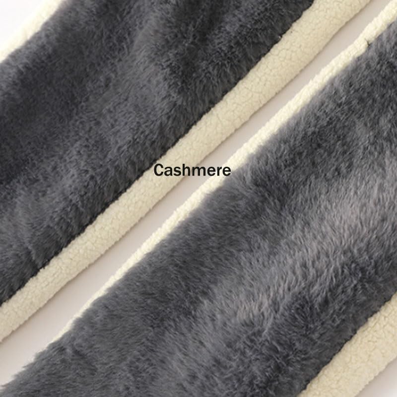 Lambskin Thickened Knee Guard for Winter Leg Cover That Provides Warmth Protection