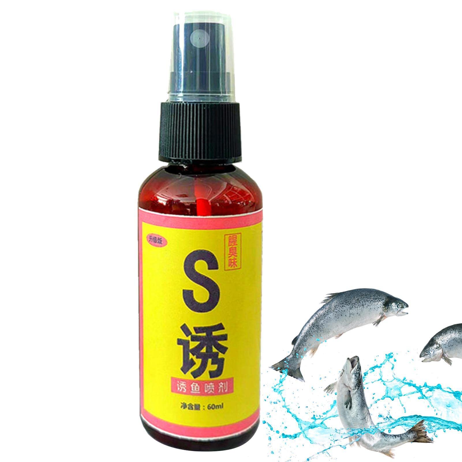 60mL Natural Bait Scent Fish Attractants for Baits, High Concentration Fish Bait Attractant Enhancer Liquid, Scent Fish Attractants for Baits